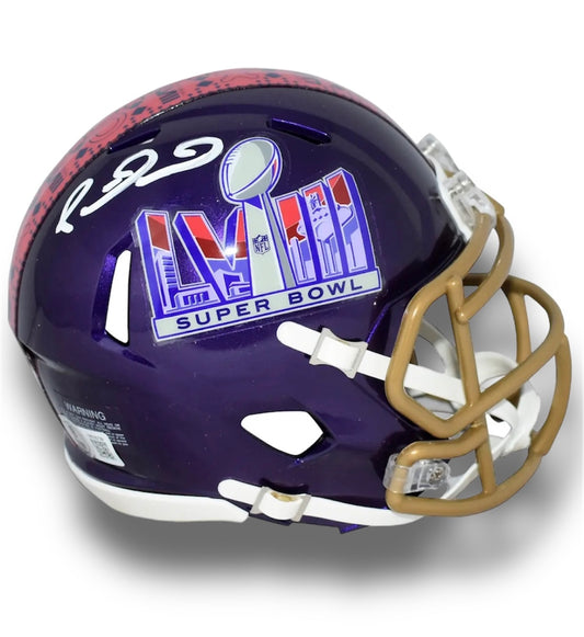 Mahomes Super Bowl LVIII Mini Helmet Beckett COA