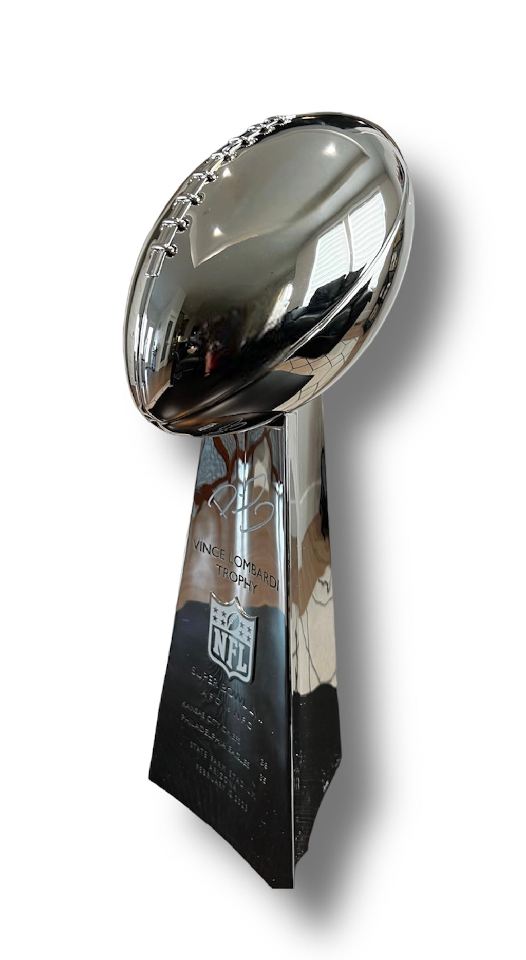 Mahomes Super Bowl LVII Lombardi Trophy