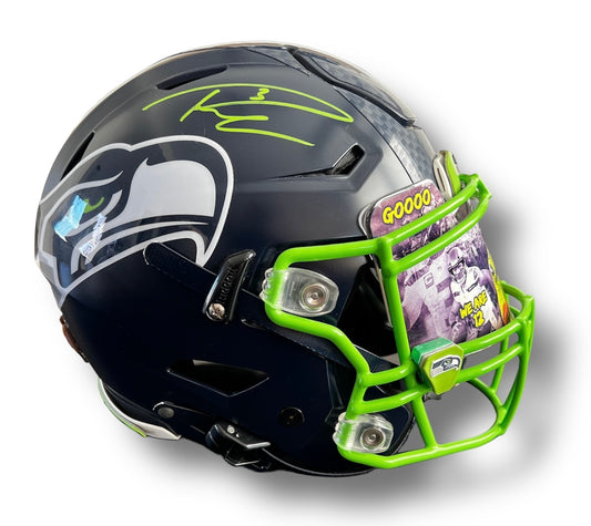 Russell Wilson Seahawks Flex Helmet COA