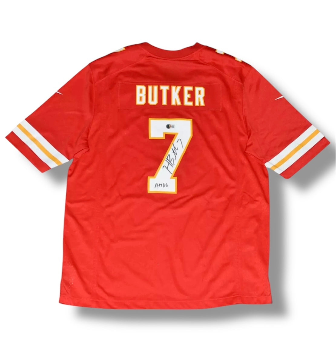 Harrison Butker Nike Jersey Beckett COA