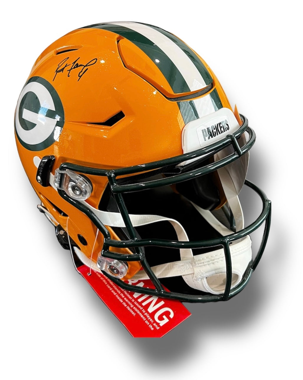 Brett Favre Packers Flex Helmet Favre and JSA COA