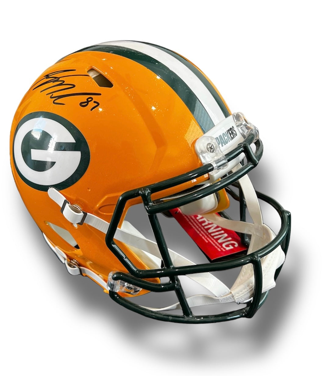 Jordy Nelson Packers Speed Authentic Helmet JSA COA