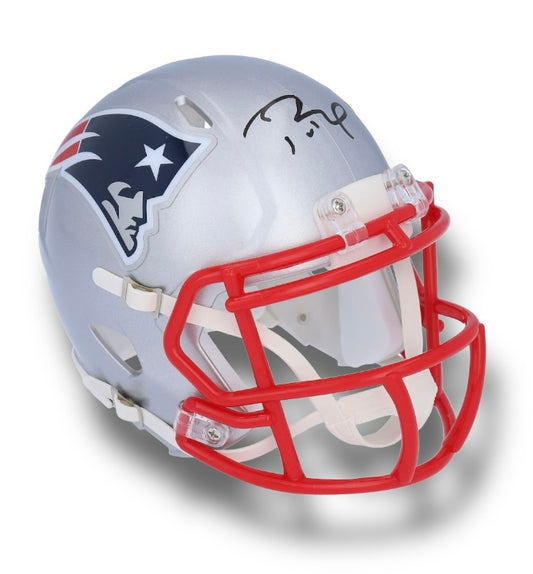 Tom Brady Patriots Mini Helmet Fanatics COA