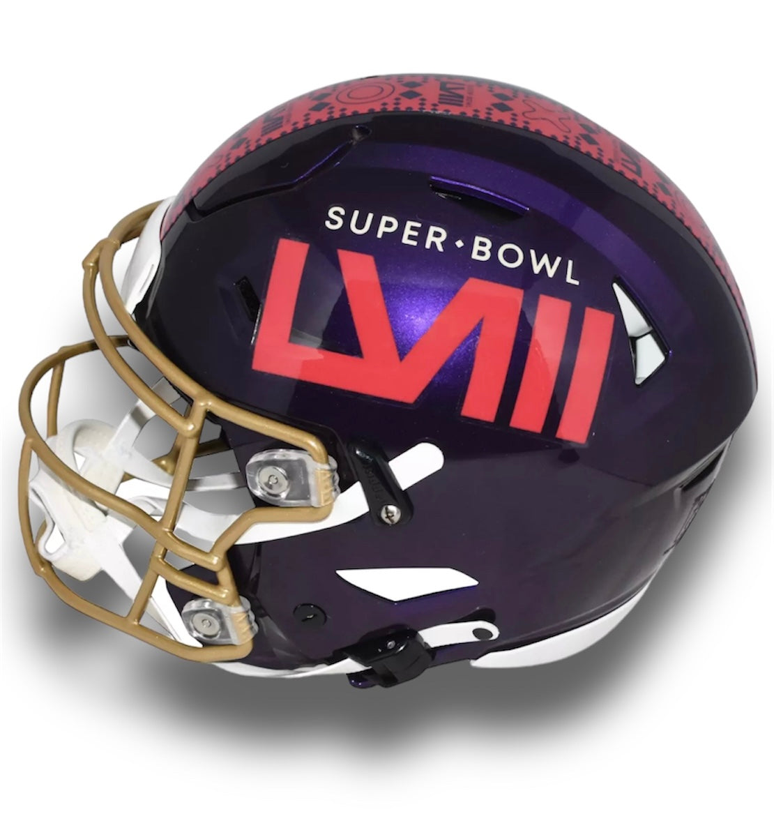 Mahomes Chiefs Super Bowl LVIII Flex Helmet Beckett COA