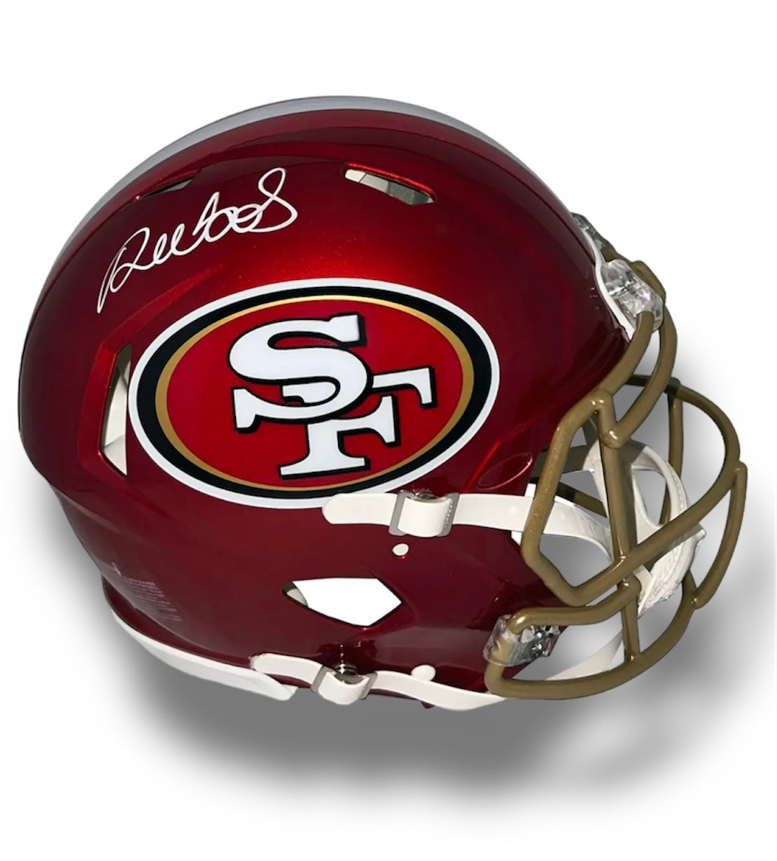 Deebo Samuel 49ers Flash Authentic Speed Helmet Beckett COA