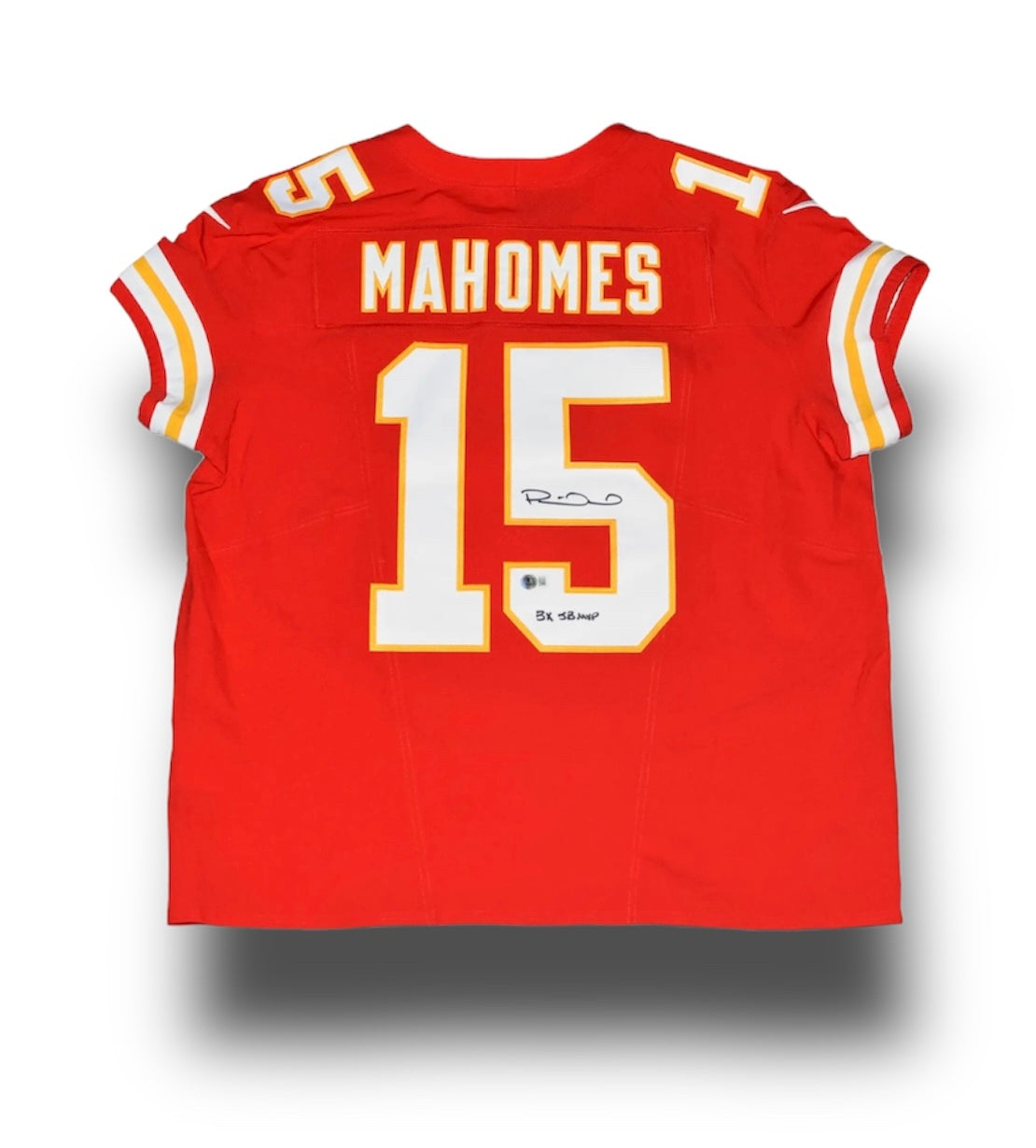 Mahomes Nike Elite Jersey w Script Beckett COA