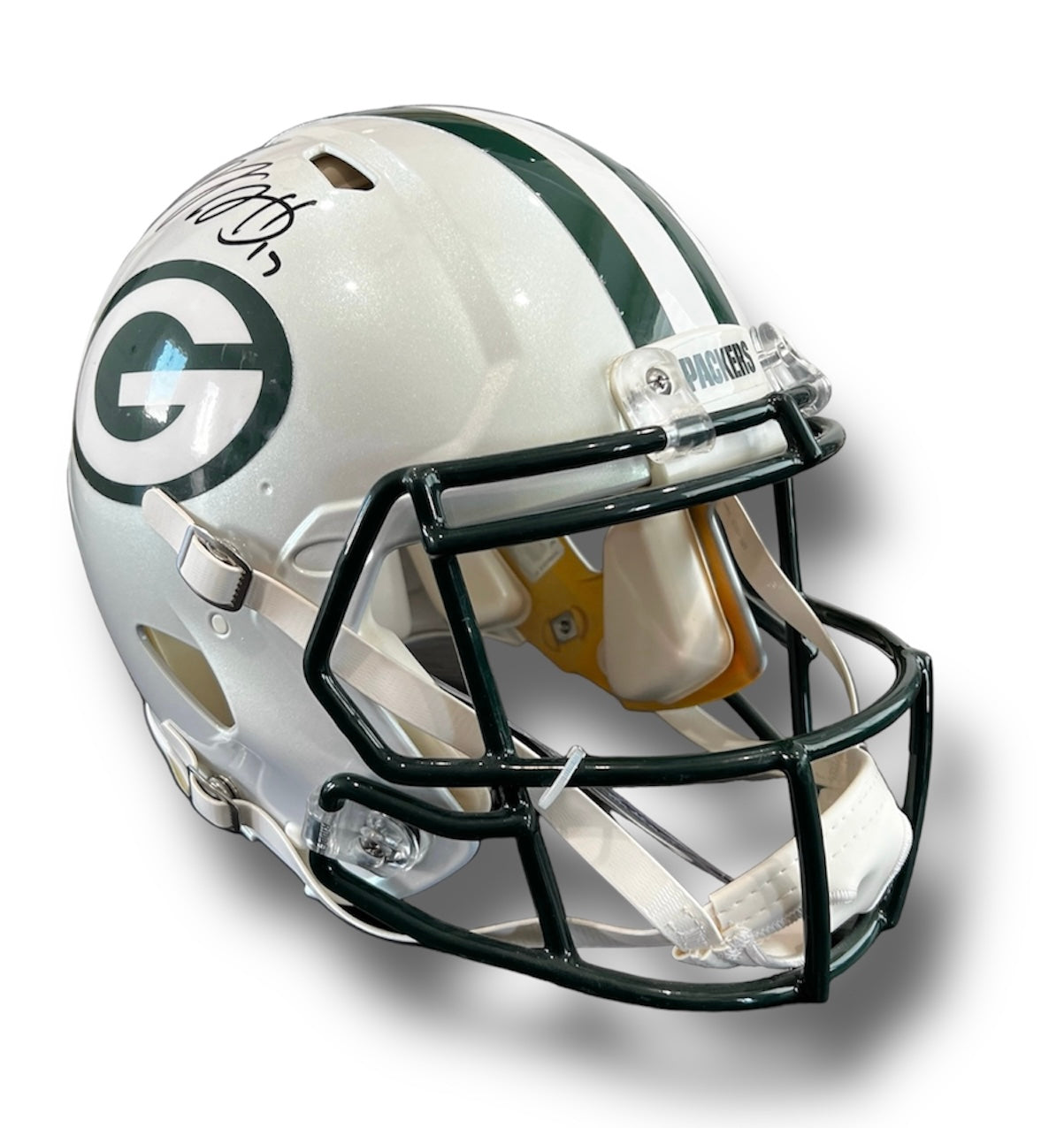 Davante Adams Packers Speed Auth Helmet Radke COA