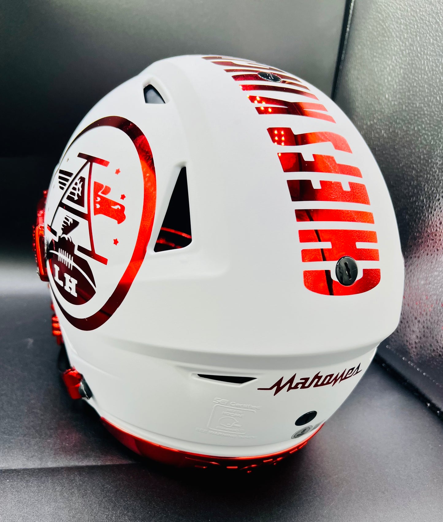 Mahomes White/Red Chrome custom Flex