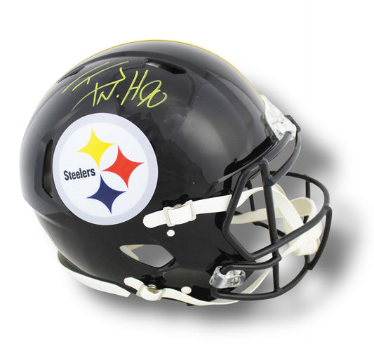 TJ Watt Steelers Speed Authentic Helmet JSA COA