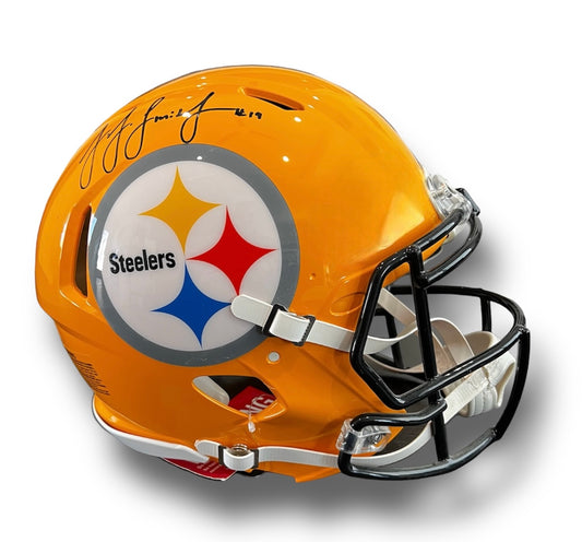 Ju Ju Smith Schuster Steelers Speed Authentic Helmet Beckett COA