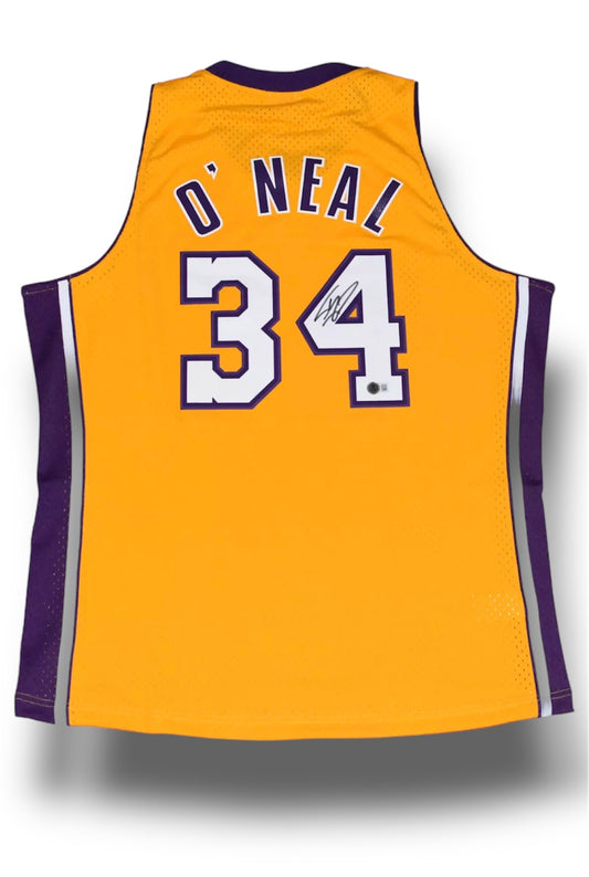 Shaquille O’Neal Lakers Mitchell & Ness Jersey Beckett COA
