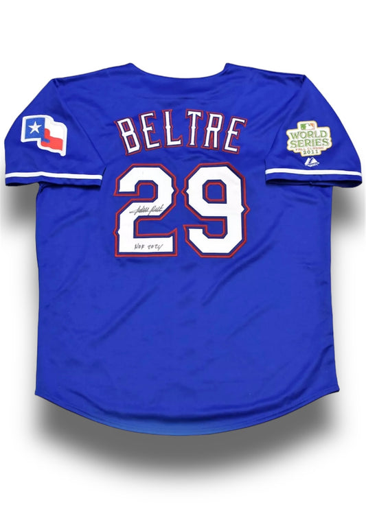 Adrian Beltre Rangers Jersey Beckett COA