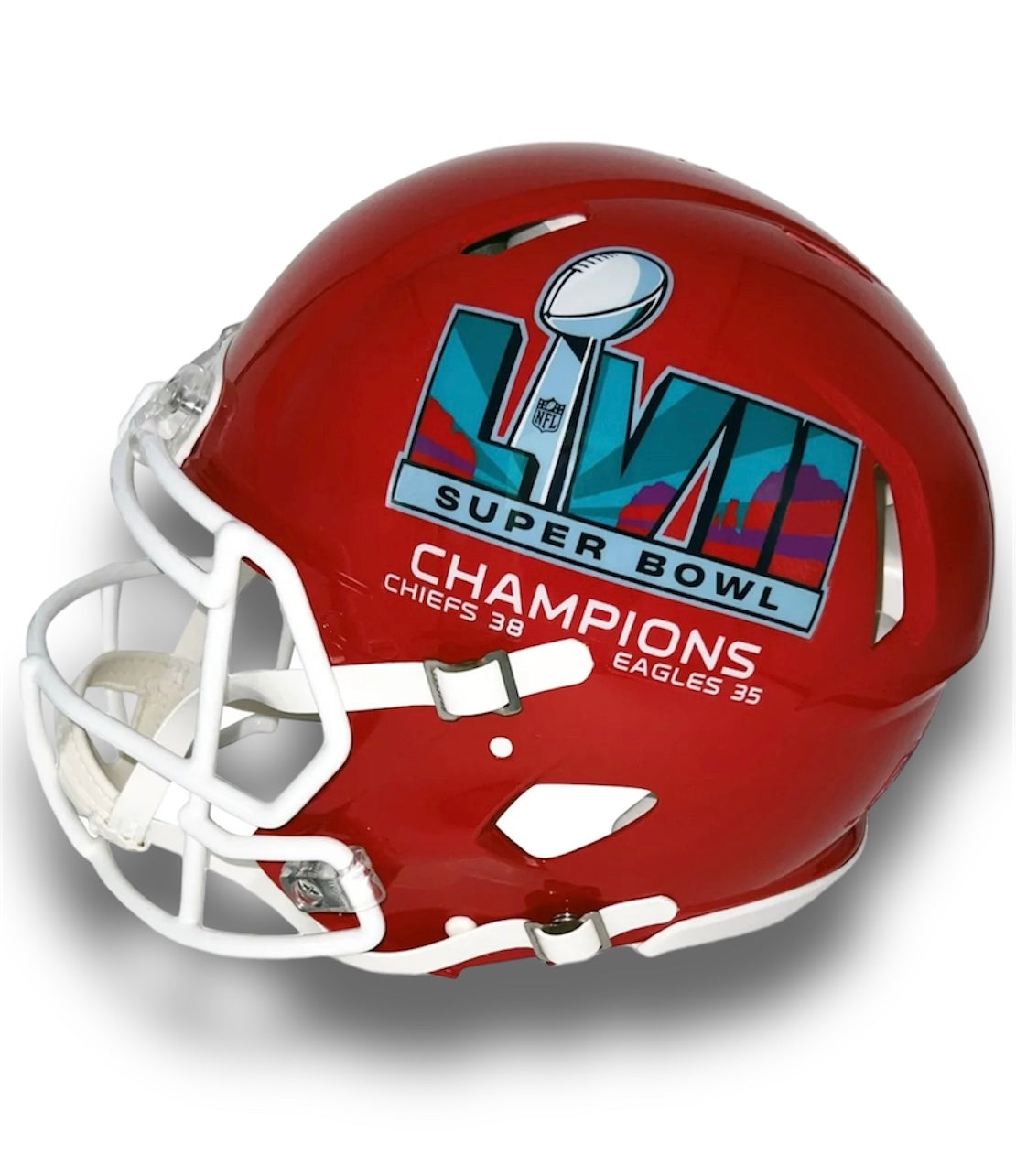 Mahomes Super Bowl LVII Authentic Helmet w Script