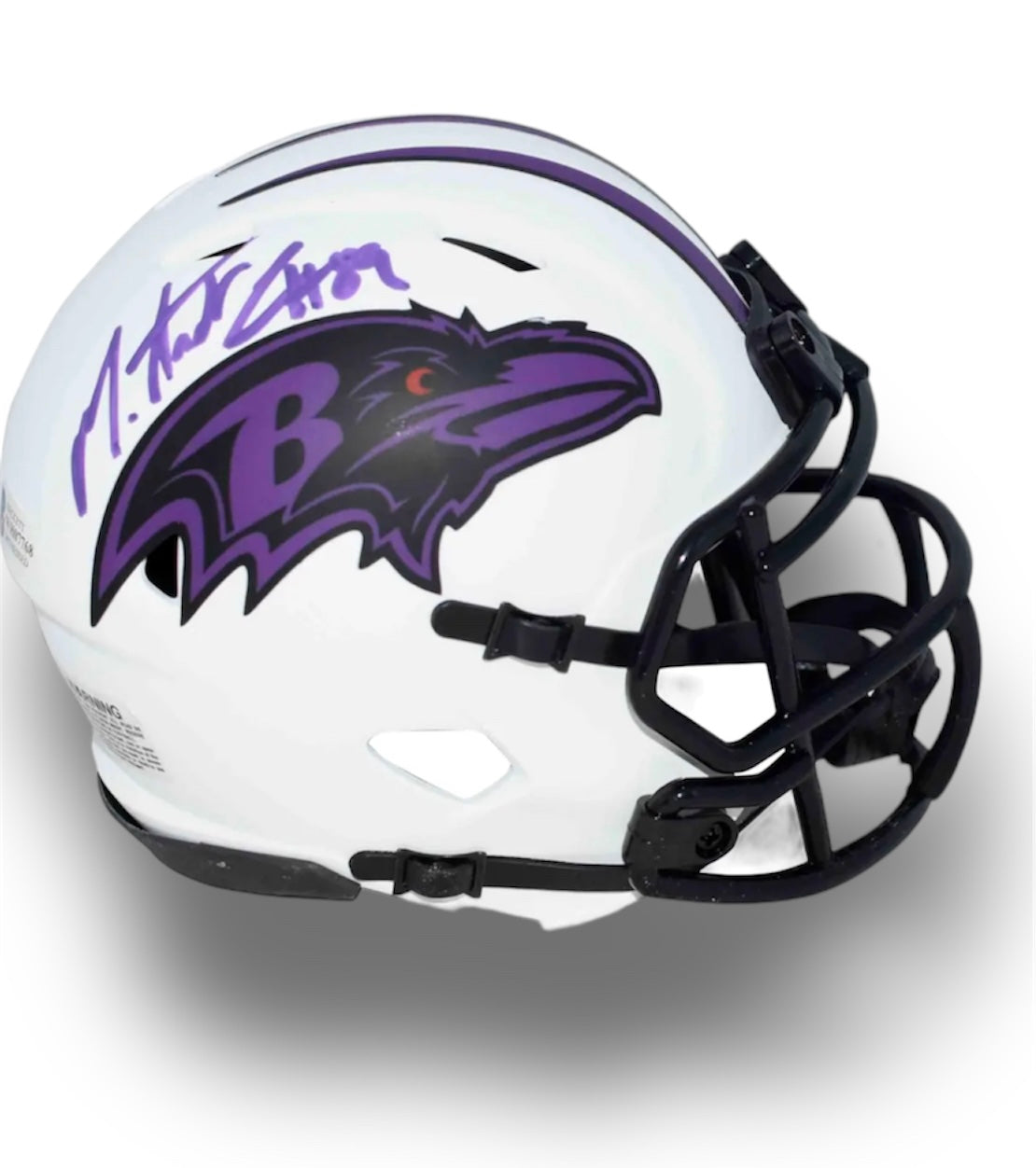 Mark Andrews Baltimore Ravens Lunar Mini Helmet Beckett COA