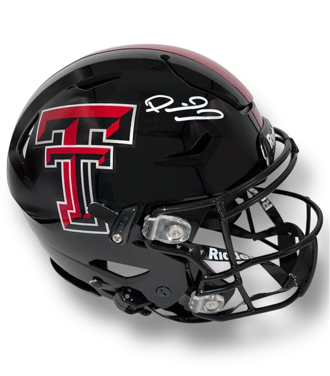 Mahomes Texas Tech Flex Helmet Beckett COA