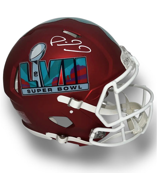 Mahomes Super Bowl Speed Authentic Helmet Beckett COA