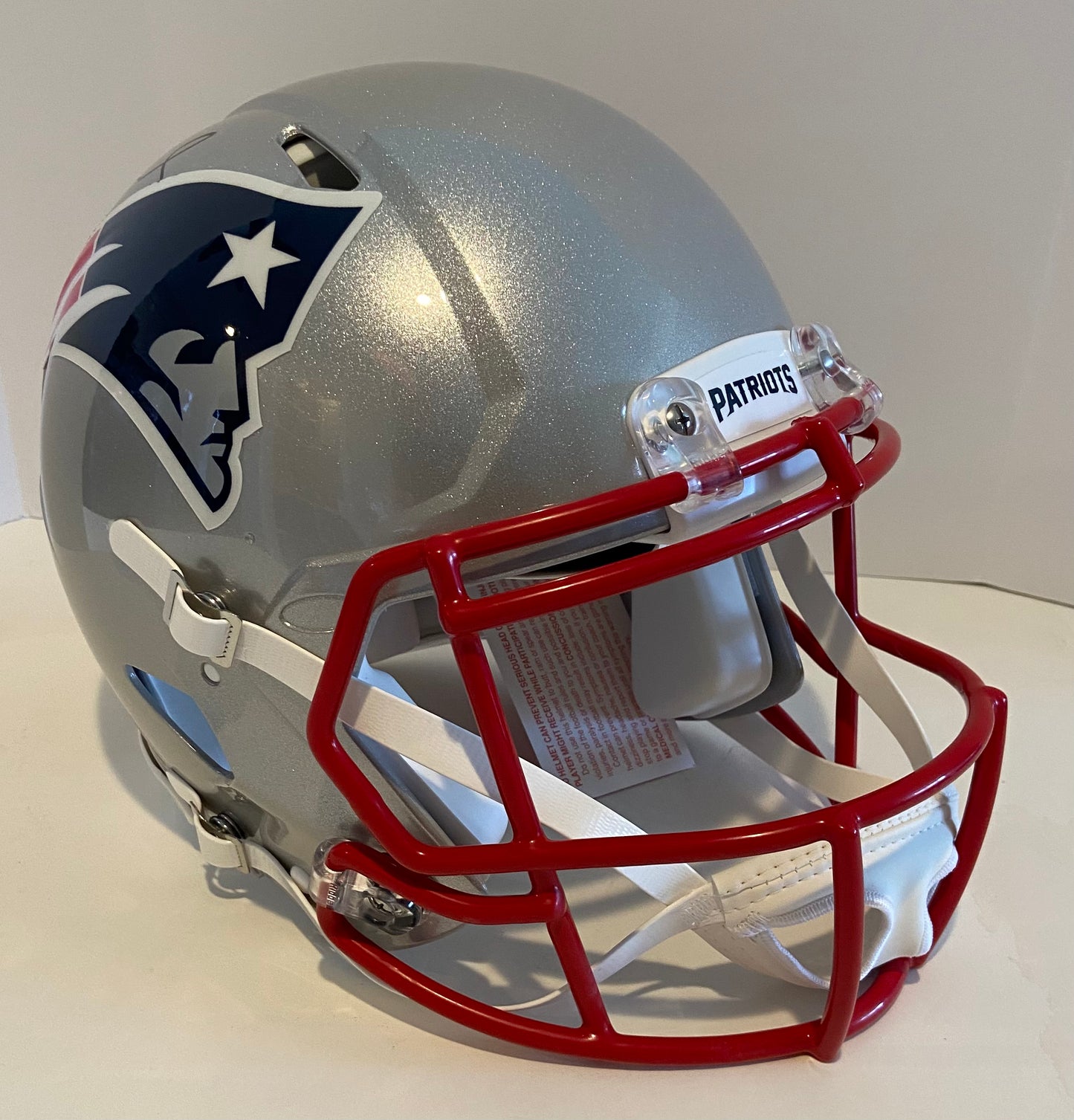 Tom Brady Patriots Speed Authentic Helmet Fanatics COA