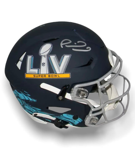 Mahomes Super Bowl LV Flex Helmet Beckett COA