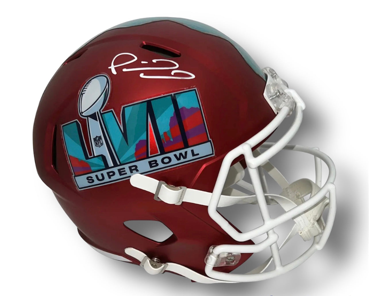 Mahomes Super Bowl LVII Speed Replica Helmet Beckett COA