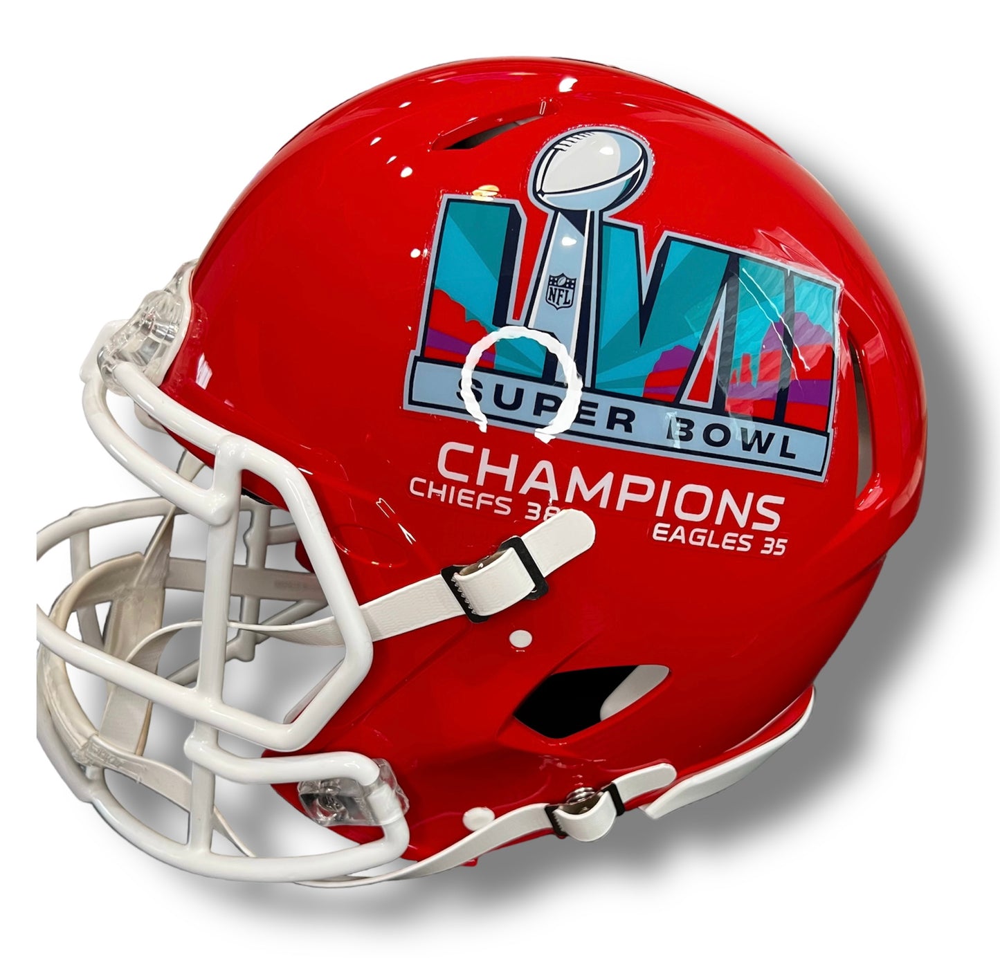 Mahomes Super Bowl Speed Authentic Helmet Beckett COA