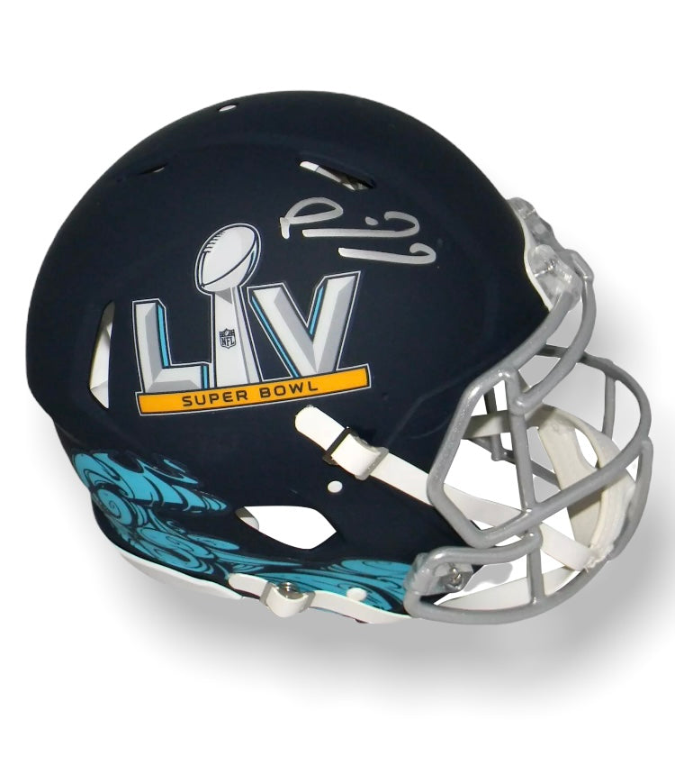 Mahomes Super Bowl LV Authentic Helmet Beckett COA